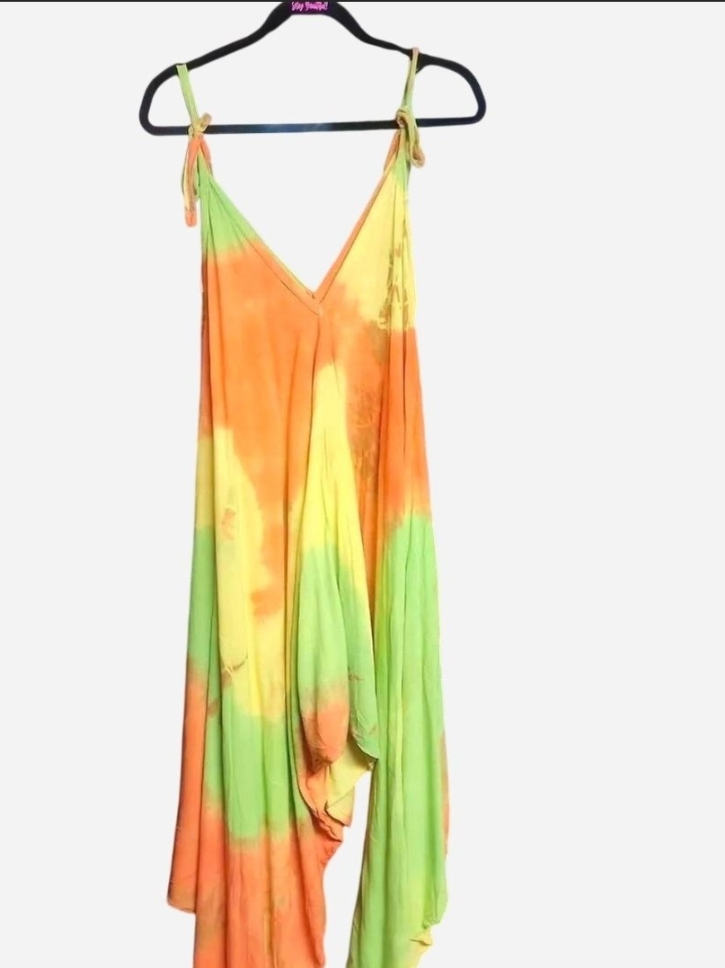 Bright Tie-Dye Boho Romper